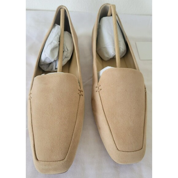 Vince Camuto Tortilla True Suede Square Toe Leather Slip On Flat Loafers Size 9 - Picture 1 of 15